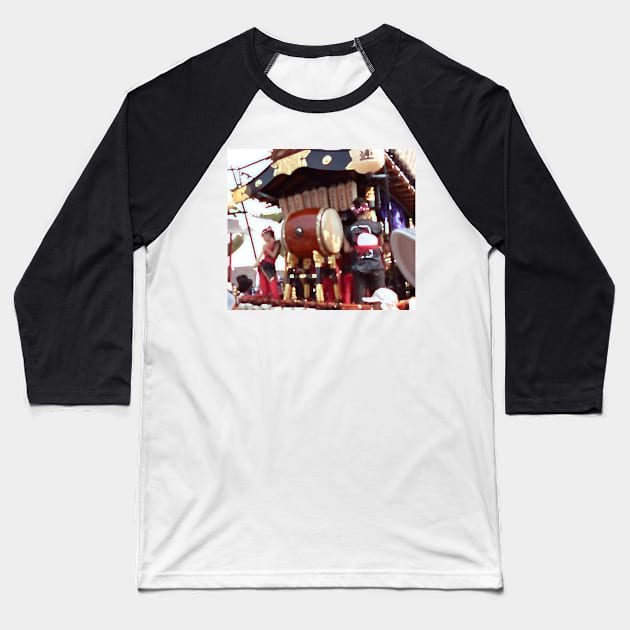 Japan Matsuri Baseball T-Shirt by Dearly Mu